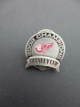 Nhl Detroit Red Wings 2002 Stanley Cup Champions Logo Lapel Pin