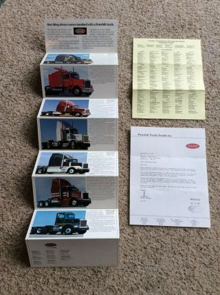 1990 Peterbilt Heavy - Duty Trucks,  Full Line Color Sales Literature.