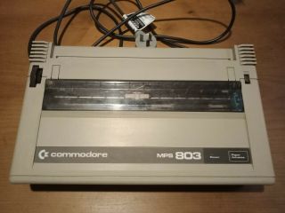 Commodore Mps803 Printer (dot Matrix,  Commodore 64,  Vic20)