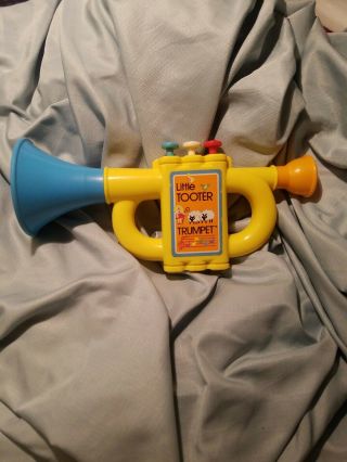 Tomy Little Tooter Trumpet Horn Vintage Toy Plays Music Mary Had A Little Lamb
