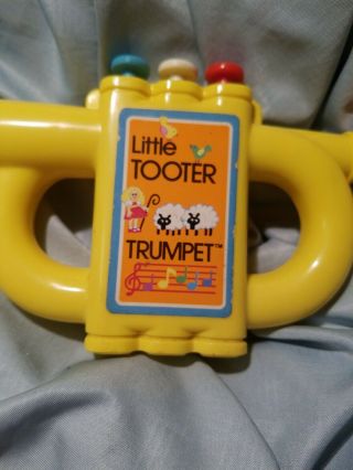 TOMY Little Tooter Trumpet horn Vintage Toy Plays Music Mary Had a Little Lamb 3