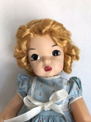 Vintage 16” Terri Lee Doll Tagged Dress Wig