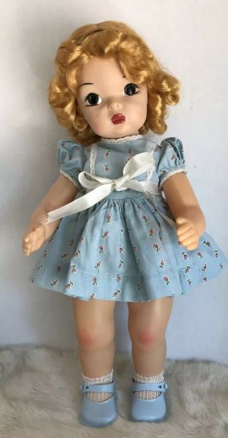 Vintage 16” Terri Lee Doll Tagged Dress Wig 3
