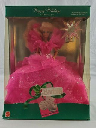 Vintage 1990 " Happy Holidays " Barbie Special Edition By Mattel