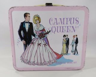 Campus Queen Vintage Metal Lunch Box 1960 