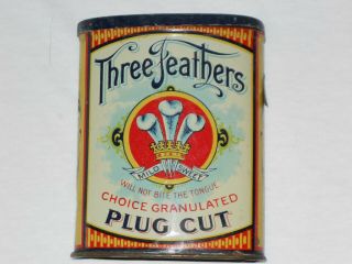 Rare Three Feathers Pocket Tin