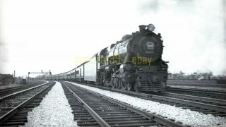 Prr Pennsylvania Railroad Steam Locomotive Action Shot - Vtg Railroad Negative