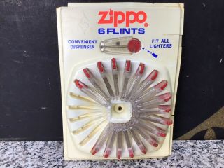 Vintage Zippo Cigarette Lighter Flints Store Counter Vending Display