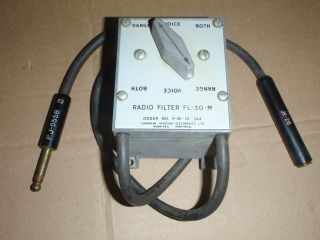 Vintage Radio Cw Filter Fl - 30 - M Canadian Aviation Electronic Ham Amateur Radio