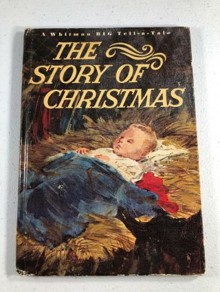 A Whitman Big Tell - A - Tale The Story Of Christmas Vintage 1965 Hardcover