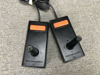 Texas Instruments TI - 99/4A Home Computer Controllers Joysticks Pair PHP1100 2