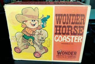 Ride - On Wonder Horse Coaster - Vtg 1950 - 1960 