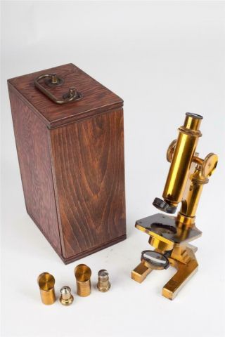 Vintage C1890 " R & J Beck Ltd.   22494 " Brass Microscope  7