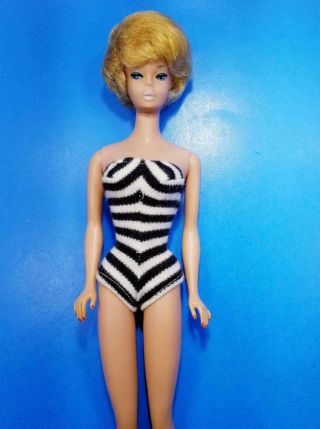 RARE White Ginger Bubble Cut Barbie Doll 850 w/OSS - Vintage 1960 ' s 3
