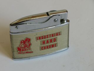 Vintage Lighter Industrial Hard Chrome Advertising Ohio Ideal Adliter (s58)