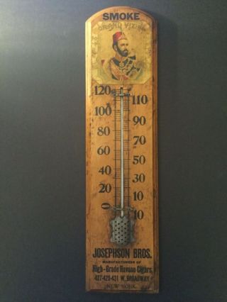 Smoke Grand Vizier Cigars Advertising Thermometer