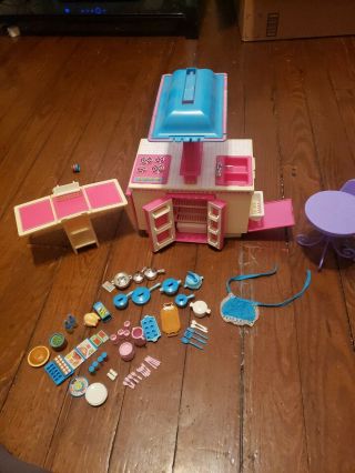 Vintage 1984 Barbie Dream Kitchen with Accessories and Box by Mattel 2