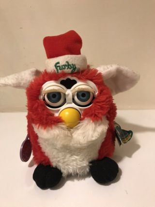 Vintage 1999 Tiger Electronics Christmas Holiday Furby With Tags,  6 "