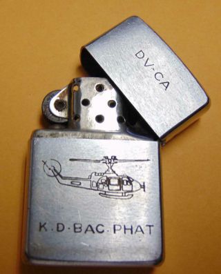 1968 Vietnam War Zippo Lighter Dv - Ca K.  D.  Bac Phat