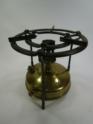 Vintage Optimus No.  45 Brass Army Camping Stove Made In Sweden