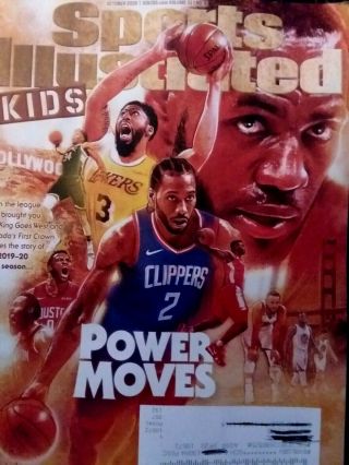 Sports Illustrated For Kids October 2019 Lebron James Kawhi Leonard W/ Label