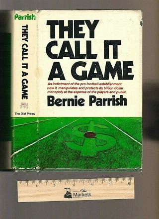 Vintage 1971 First Edition They Call It A Game,  Bernie Parrish,  Hardcover,  Dj