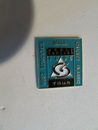 Scarce West Edmonton Mall 1995 Charity Classic Curling Tour Pin 2