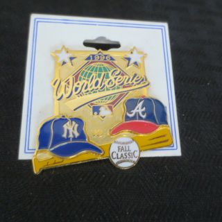 1996 World Series York Yankees Atlanta Braves Pin