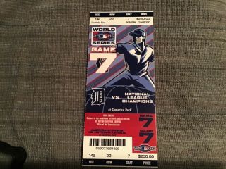2006 World Series Game 7 Full Phantom Ticket— Detroit Tigers
