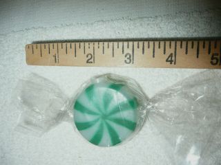 vtg blow mold wrap peppermint candy mini string light 16 covers red green 2