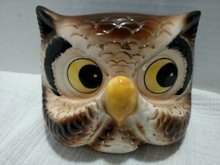 Vintage Ceramic Owl Eyeglass Holder Chadwick 1968 Cmi