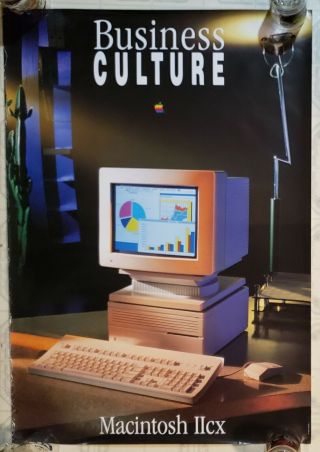 Vintage 1989 Macintosh Iicx Apple Computer Business Culture Poster