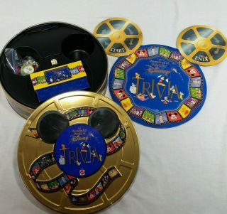 The Wonderful World of Disney Trivia Game Complete In Tin Vintage 90s Family 3