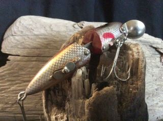Vintage Lucky Strike Jointed Submarine Lure in Dace Colour Tough to Find 3