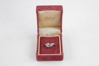 Vintage.  925 Sterling Silver Ola Gorie Mary Queen Ring,  L 1/2 (3g)