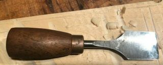 Vintage Everett Cutsinger Hand Made No.  3 One Inch Palm Gouge W/walnut Handle
