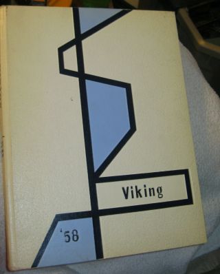 Vintage 1958 State Teachers College Yearbook Viking Valley City,  North Dakota