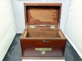 Vintage Gecophone Cabinet Only For Crystal Radio Detector Bbc Cats Whisker