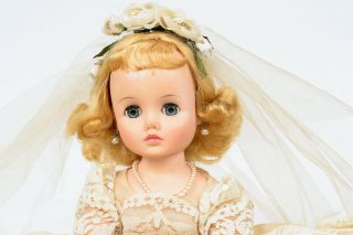 Vintage Madame Alexander " Elsie " Bride Doll - Red/blond Hair & Blue Eyes - 15 "