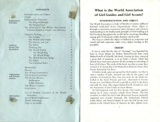 1959 The BLUE PAMPHLET of The WORLD ASSOCIATION of GIRL GUIDES & GIRL SCOUTS 2