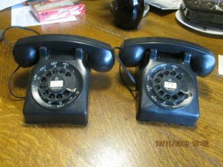 2 Brumberger Vintage Rotary Phones Toy Brooklyn Ny Made In Usa