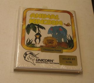 Very Rare Animal Kingdom By Unicorn For Atari St -