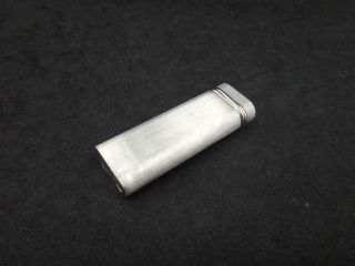 Vintage Cartier Gas Lighter Swiss Made Silver Silver Line