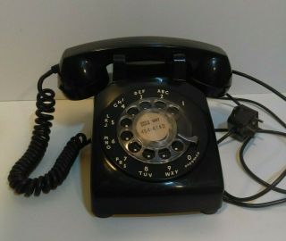 Vintage Western Electric Bell Rotary Dial 500 L/m Telephone Black Not