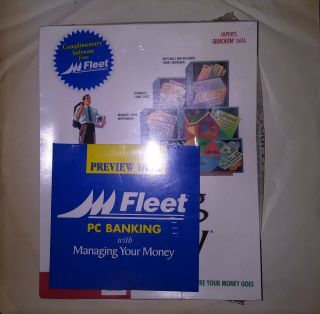 Vintage Bank Software Managing Your Money 2.  0 For Windows 3.  1 3.  5 " Disk