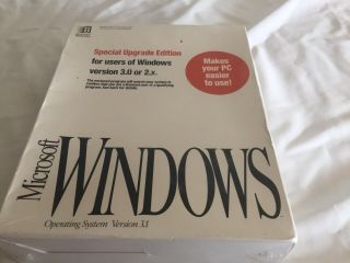 Microsoft Windows Operating System Version 3.  1 Upgrade For Dos Systems Ver.  3.  0