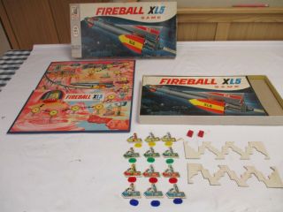 Vintage 1964 Fireball Xl5 Board Game Gerry Anderson Tv Show 100 Complete A1
