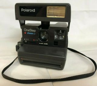 Polaroid One Step Close - Up Instant Camera With Strap Vintage
