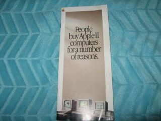 1987 Apple Ii Computer Brochure Monitor Disk Drive Printer Information Products