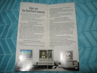 1987 Apple II Computer Brochure Monitor Disk Drive Printer Information Products 3